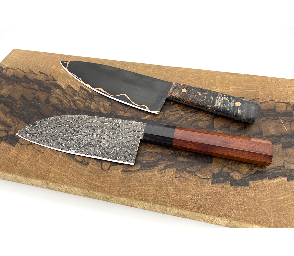 Damascus Steel Knives - Crafted Restorations